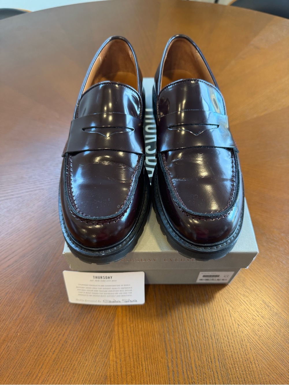 Women’s Classic Penny Loafers in Burgundy